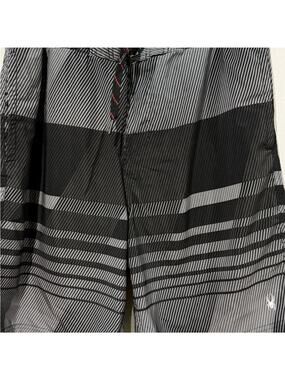 Spyder Men's Black and Gray Swim Shorts Size XL